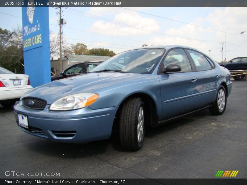 Windveil Blue Metallic / Medium/Dark Flint 2005 Ford Taurus SE