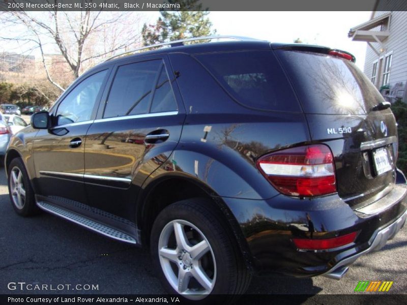Black / Macadamia 2008 Mercedes-Benz ML 350 4Matic