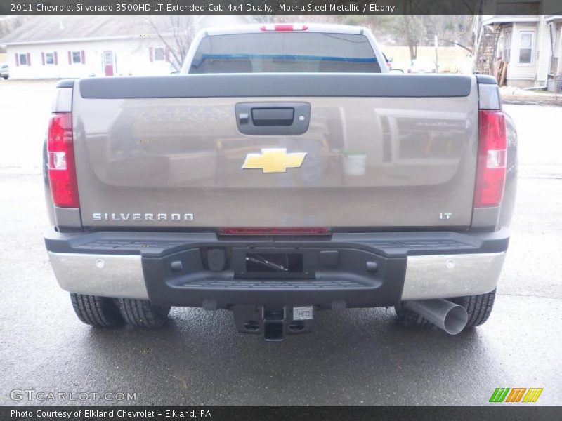 Mocha Steel Metallic / Ebony 2011 Chevrolet Silverado 3500HD LT Extended Cab 4x4 Dually