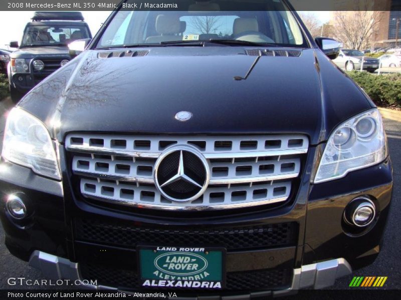 Black / Macadamia 2008 Mercedes-Benz ML 350 4Matic