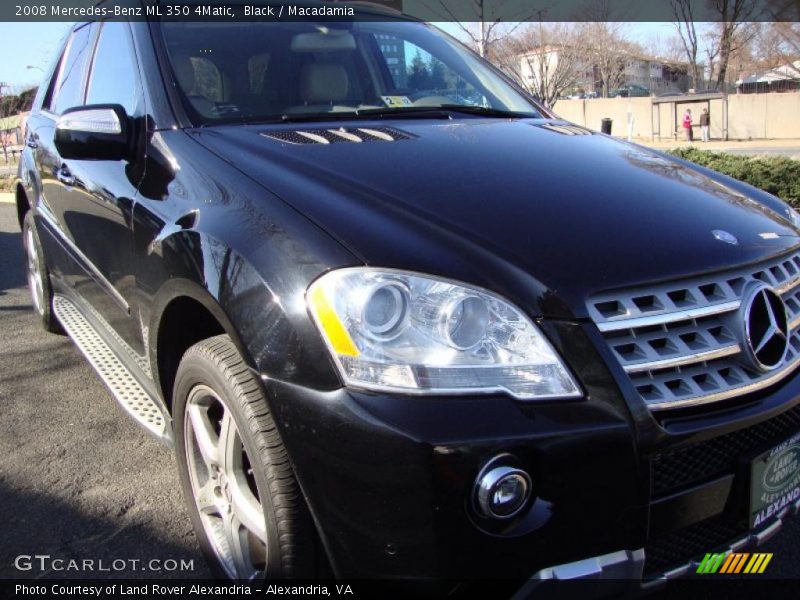 Black / Macadamia 2008 Mercedes-Benz ML 350 4Matic