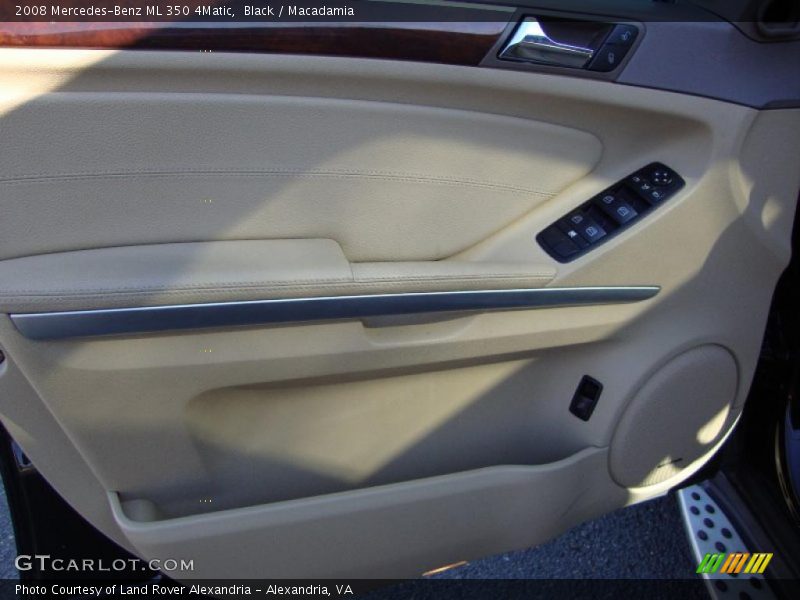 Black / Macadamia 2008 Mercedes-Benz ML 350 4Matic