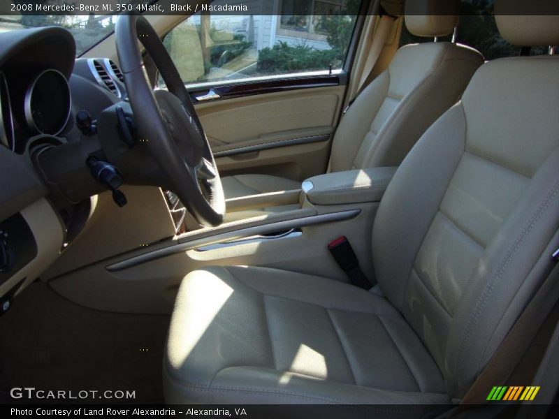 Black / Macadamia 2008 Mercedes-Benz ML 350 4Matic