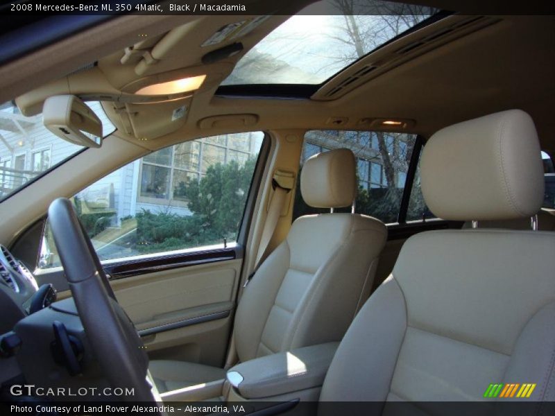 Black / Macadamia 2008 Mercedes-Benz ML 350 4Matic
