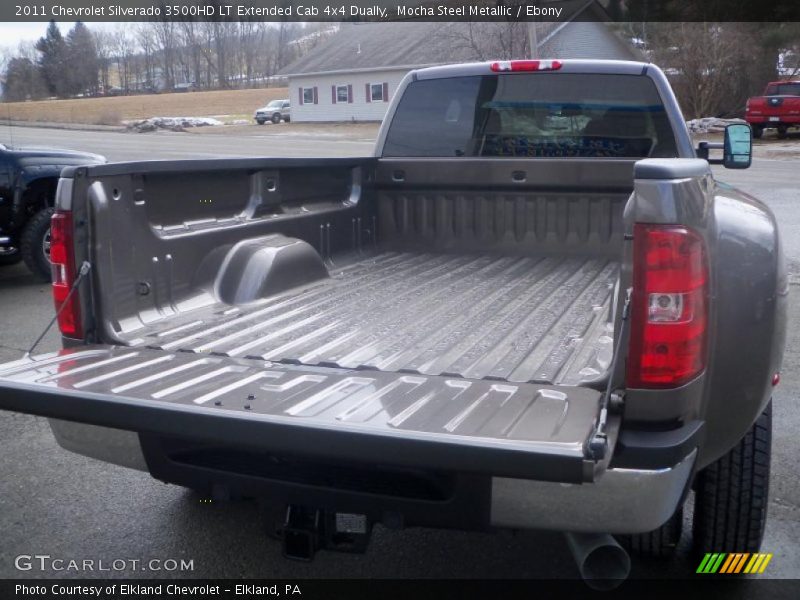 Mocha Steel Metallic / Ebony 2011 Chevrolet Silverado 3500HD LT Extended Cab 4x4 Dually