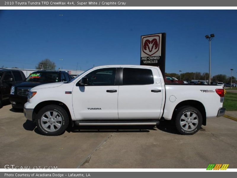 Super White / Graphite Gray 2010 Toyota Tundra TRD CrewMax 4x4