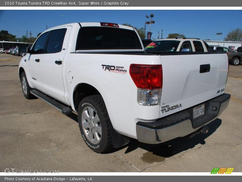 Super White / Graphite Gray 2010 Toyota Tundra TRD CrewMax 4x4