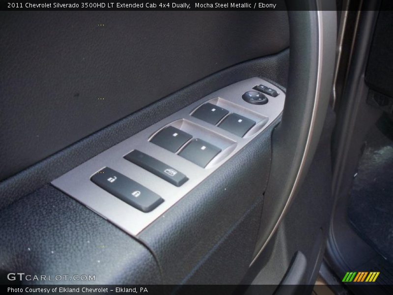 Mocha Steel Metallic / Ebony 2011 Chevrolet Silverado 3500HD LT Extended Cab 4x4 Dually