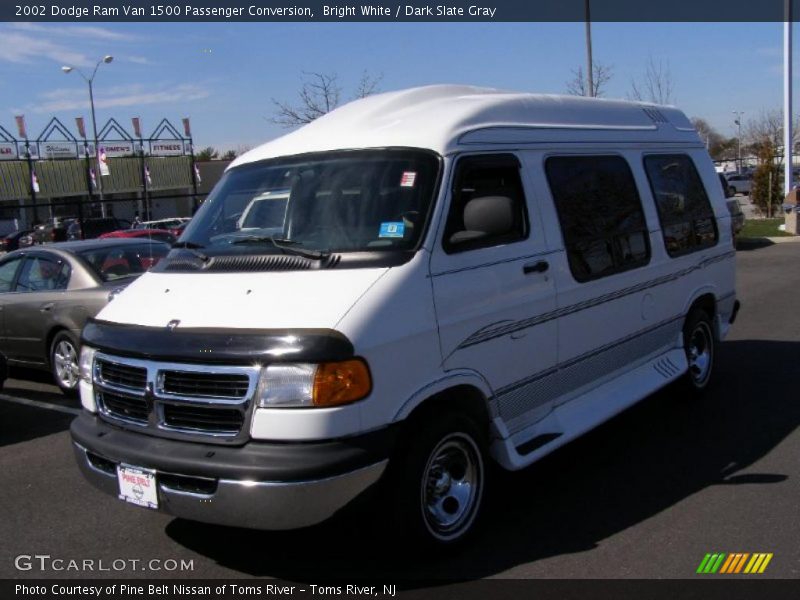 Bright White / Dark Slate Gray 2002 Dodge Ram Van 1500 Passenger Conversion