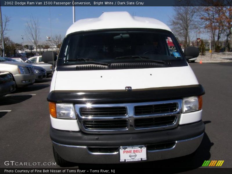 Bright White / Dark Slate Gray 2002 Dodge Ram Van 1500 Passenger Conversion