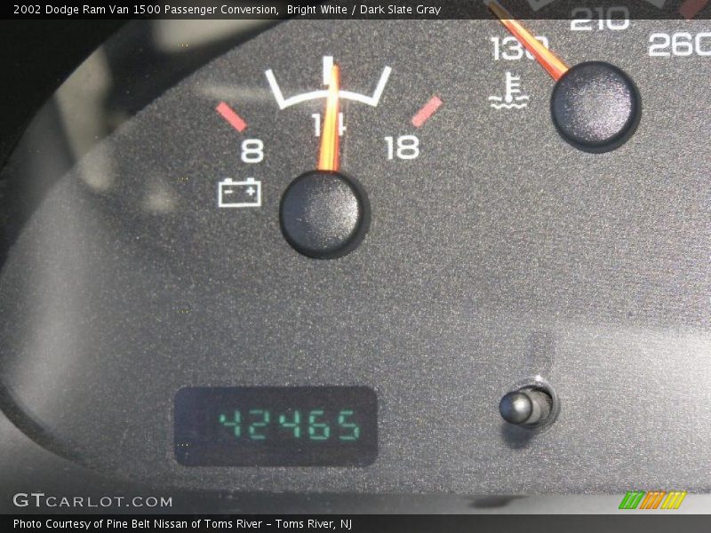 Bright White / Dark Slate Gray 2002 Dodge Ram Van 1500 Passenger Conversion