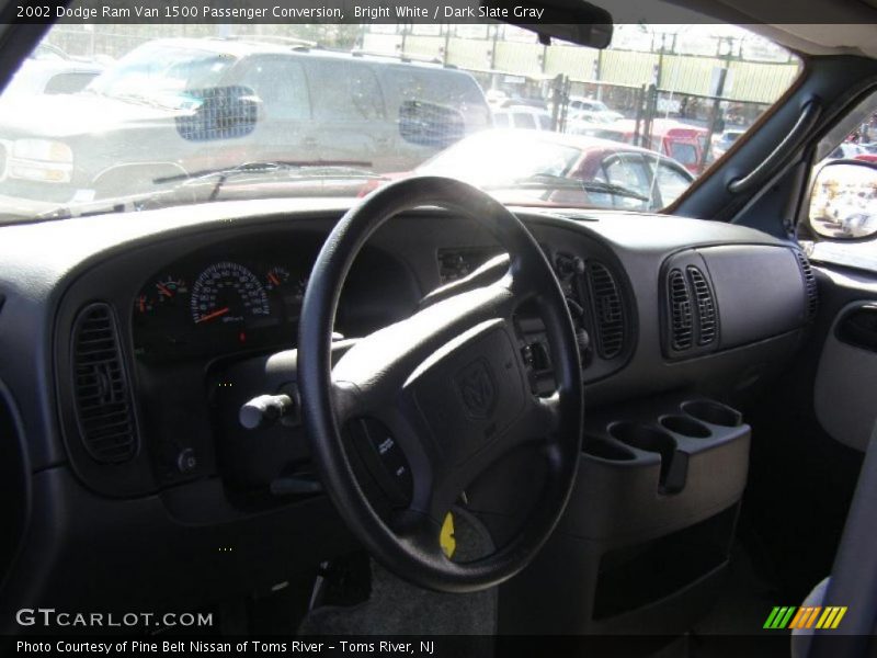 Bright White / Dark Slate Gray 2002 Dodge Ram Van 1500 Passenger Conversion