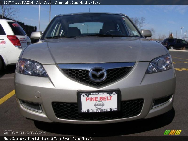 Shimmering Sand Metallic / Beige 2007 Mazda MAZDA3 i Sport Sedan