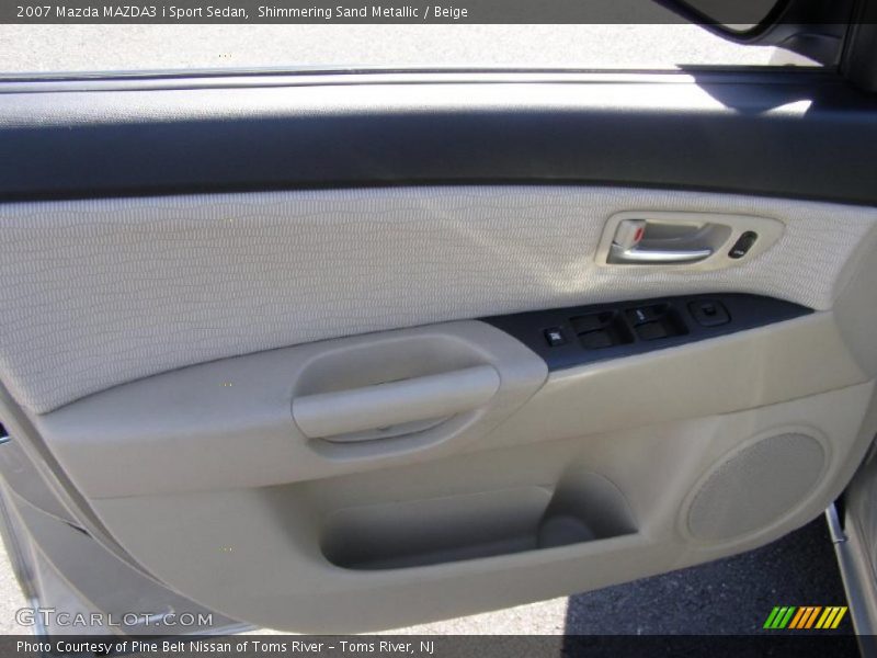 Shimmering Sand Metallic / Beige 2007 Mazda MAZDA3 i Sport Sedan