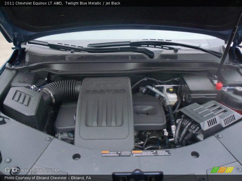 Twilight Blue Metallic / Jet Black 2011 Chevrolet Equinox LT AWD