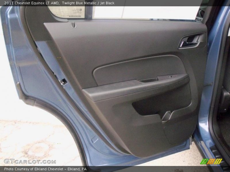 Twilight Blue Metallic / Jet Black 2011 Chevrolet Equinox LT AWD