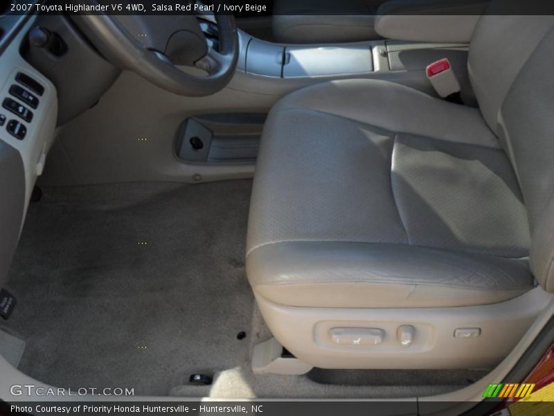 Salsa Red Pearl / Ivory Beige 2007 Toyota Highlander V6 4WD