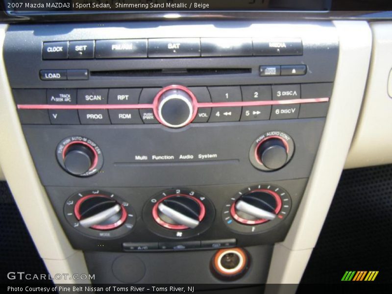 Shimmering Sand Metallic / Beige 2007 Mazda MAZDA3 i Sport Sedan