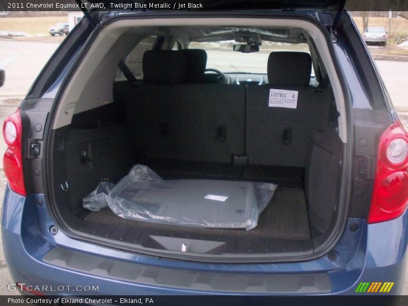 Twilight Blue Metallic / Jet Black 2011 Chevrolet Equinox LT AWD