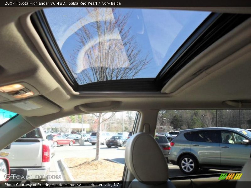 Salsa Red Pearl / Ivory Beige 2007 Toyota Highlander V6 4WD
