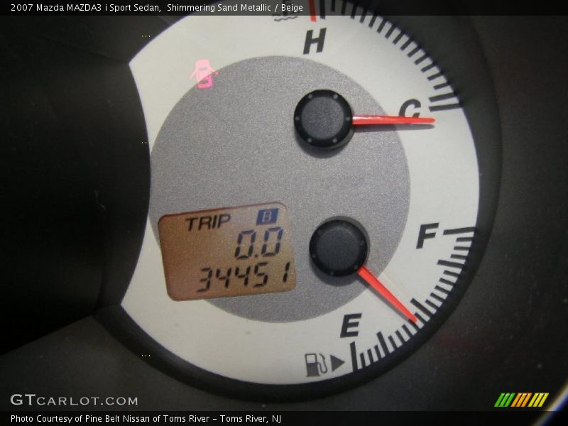 Shimmering Sand Metallic / Beige 2007 Mazda MAZDA3 i Sport Sedan