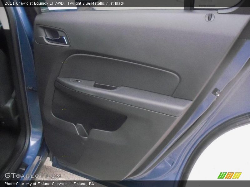 Twilight Blue Metallic / Jet Black 2011 Chevrolet Equinox LT AWD