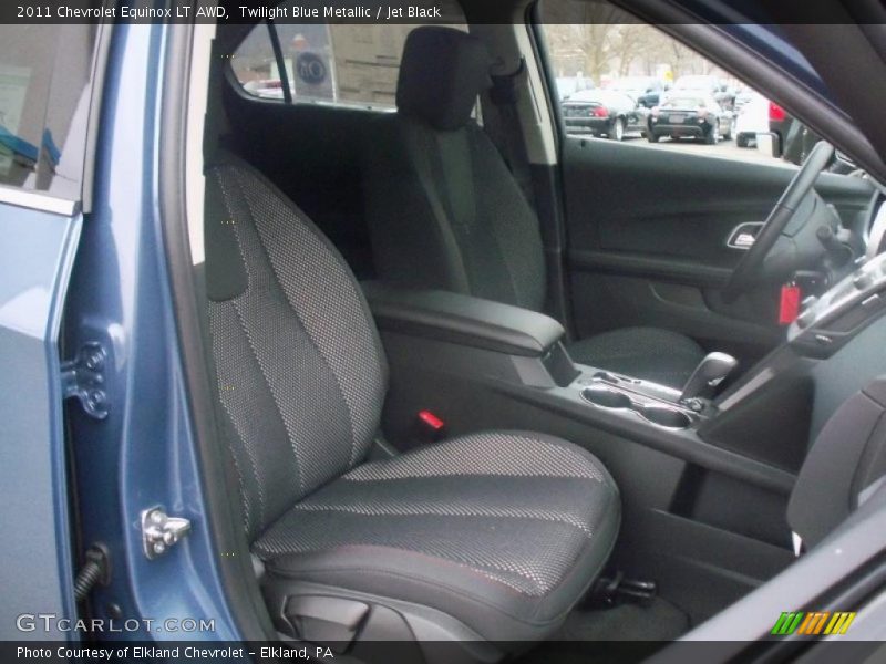 Twilight Blue Metallic / Jet Black 2011 Chevrolet Equinox LT AWD