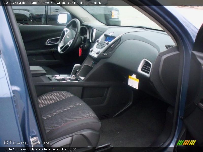 Twilight Blue Metallic / Jet Black 2011 Chevrolet Equinox LT AWD