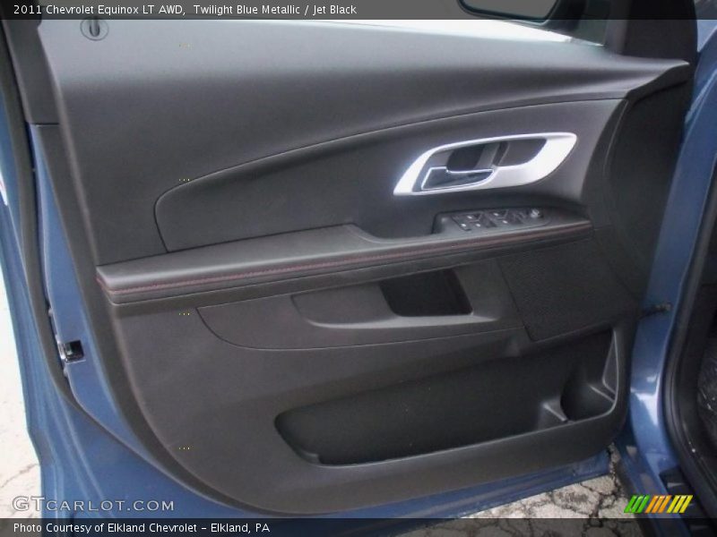 Twilight Blue Metallic / Jet Black 2011 Chevrolet Equinox LT AWD