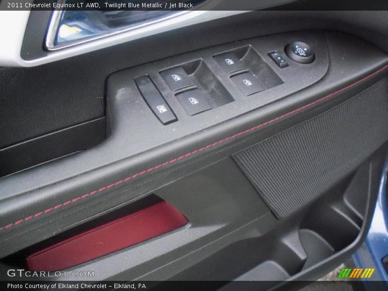 Twilight Blue Metallic / Jet Black 2011 Chevrolet Equinox LT AWD
