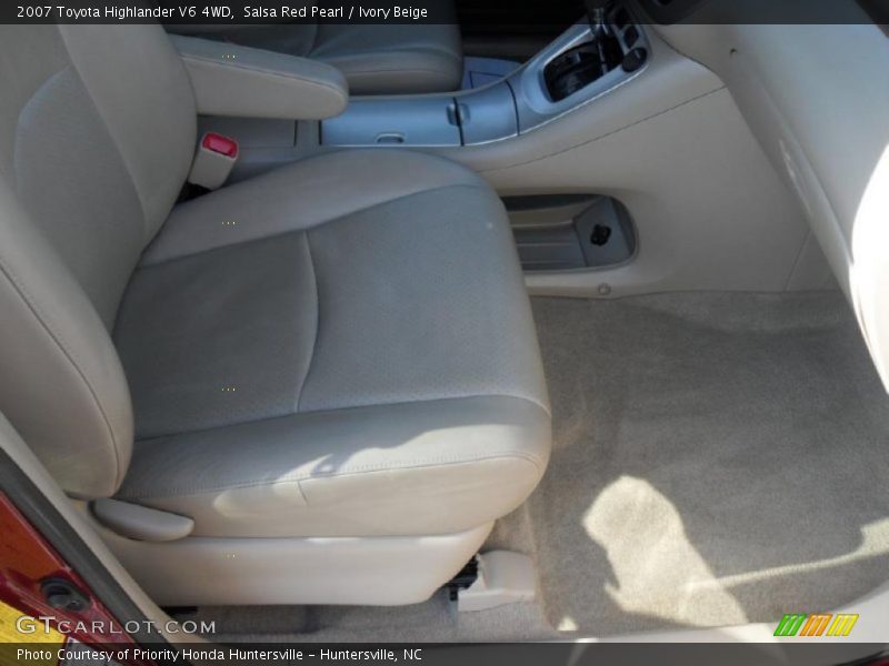 Salsa Red Pearl / Ivory Beige 2007 Toyota Highlander V6 4WD