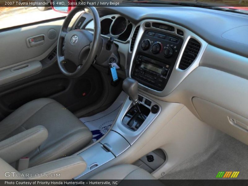 Salsa Red Pearl / Ivory Beige 2007 Toyota Highlander V6 4WD