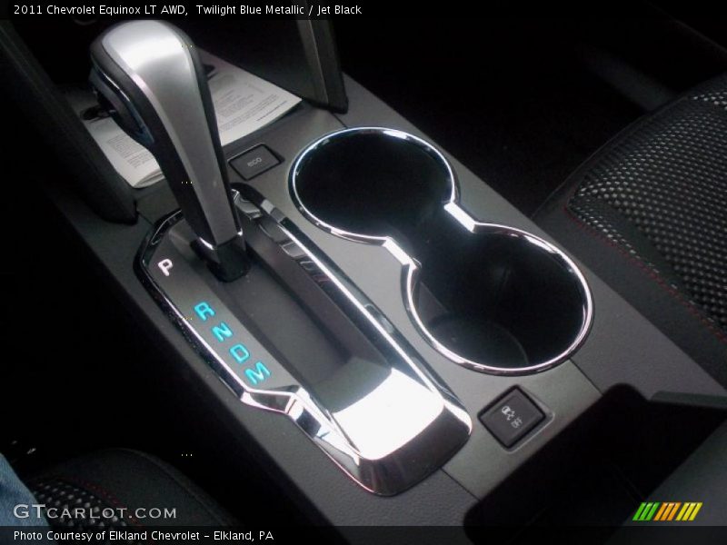 Twilight Blue Metallic / Jet Black 2011 Chevrolet Equinox LT AWD