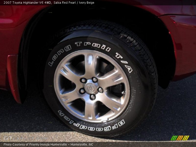 Salsa Red Pearl / Ivory Beige 2007 Toyota Highlander V6 4WD