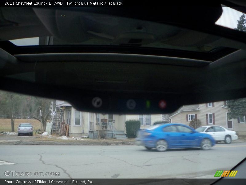 Twilight Blue Metallic / Jet Black 2011 Chevrolet Equinox LT AWD