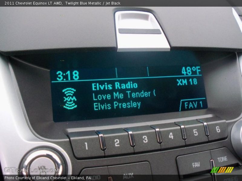 Twilight Blue Metallic / Jet Black 2011 Chevrolet Equinox LT AWD