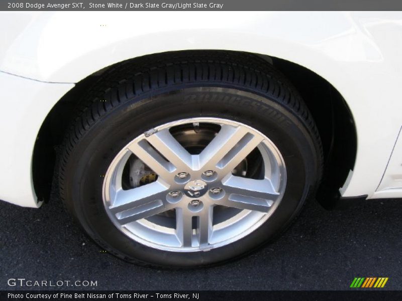 Stone White / Dark Slate Gray/Light Slate Gray 2008 Dodge Avenger SXT