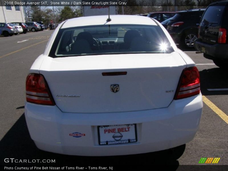 Stone White / Dark Slate Gray/Light Slate Gray 2008 Dodge Avenger SXT