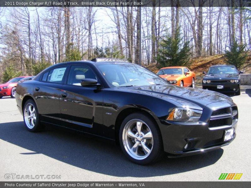 Brilliant Black Crystal Pearl / Black 2011 Dodge Charger R/T Road & Track