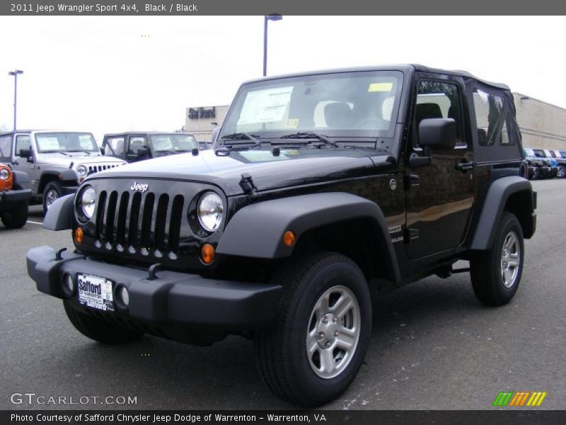 Black / Black 2011 Jeep Wrangler Sport 4x4