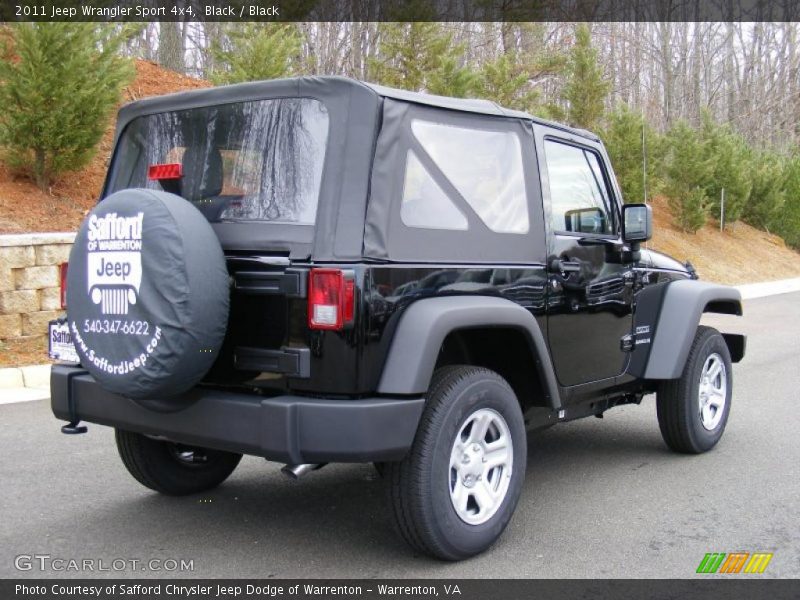Black / Black 2011 Jeep Wrangler Sport 4x4
