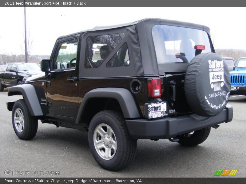 Black / Black 2011 Jeep Wrangler Sport 4x4