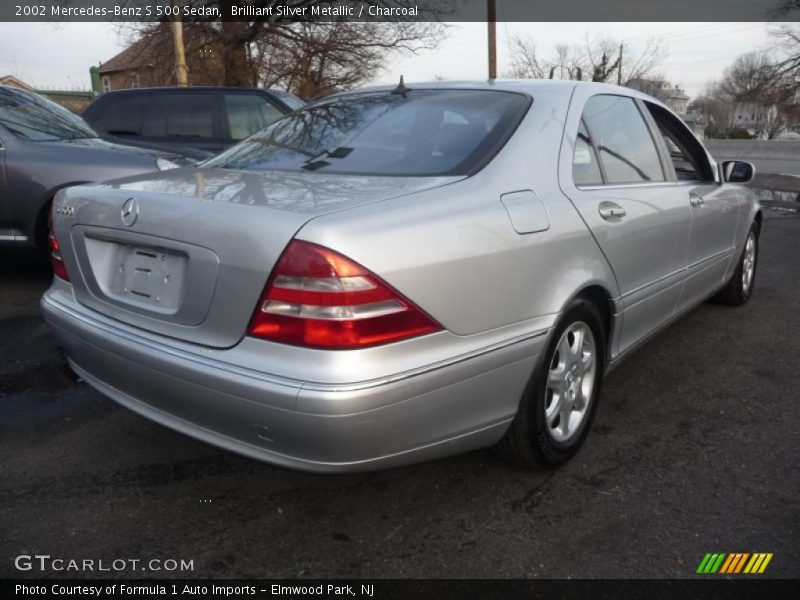 Brilliant Silver Metallic / Charcoal 2002 Mercedes-Benz S 500 Sedan