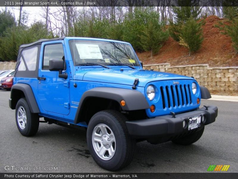 Cosmos Blue / Black 2011 Jeep Wrangler Sport 4x4
