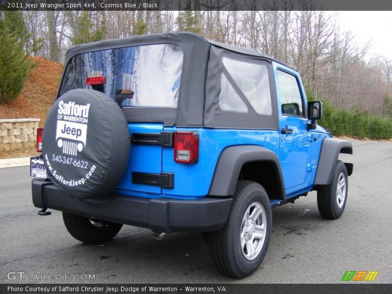 Cosmos Blue / Black 2011 Jeep Wrangler Sport 4x4