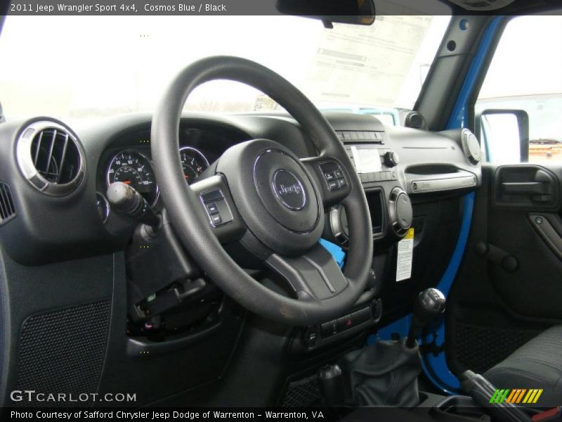 Cosmos Blue / Black 2011 Jeep Wrangler Sport 4x4