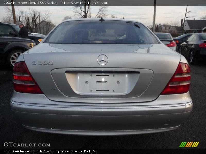 Brilliant Silver Metallic / Charcoal 2002 Mercedes-Benz S 500 Sedan