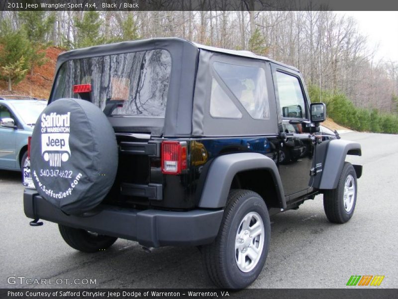 Black / Black 2011 Jeep Wrangler Sport 4x4
