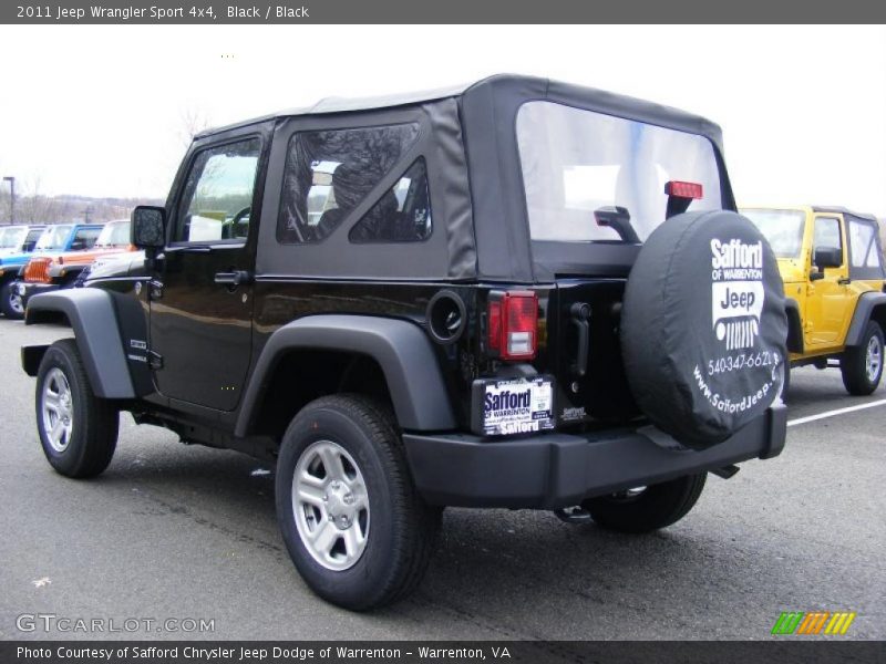 Black / Black 2011 Jeep Wrangler Sport 4x4