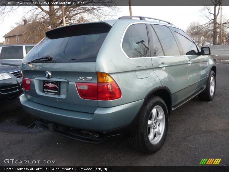 Gray Green Metallic / Beige 2002 BMW X5 4.4i